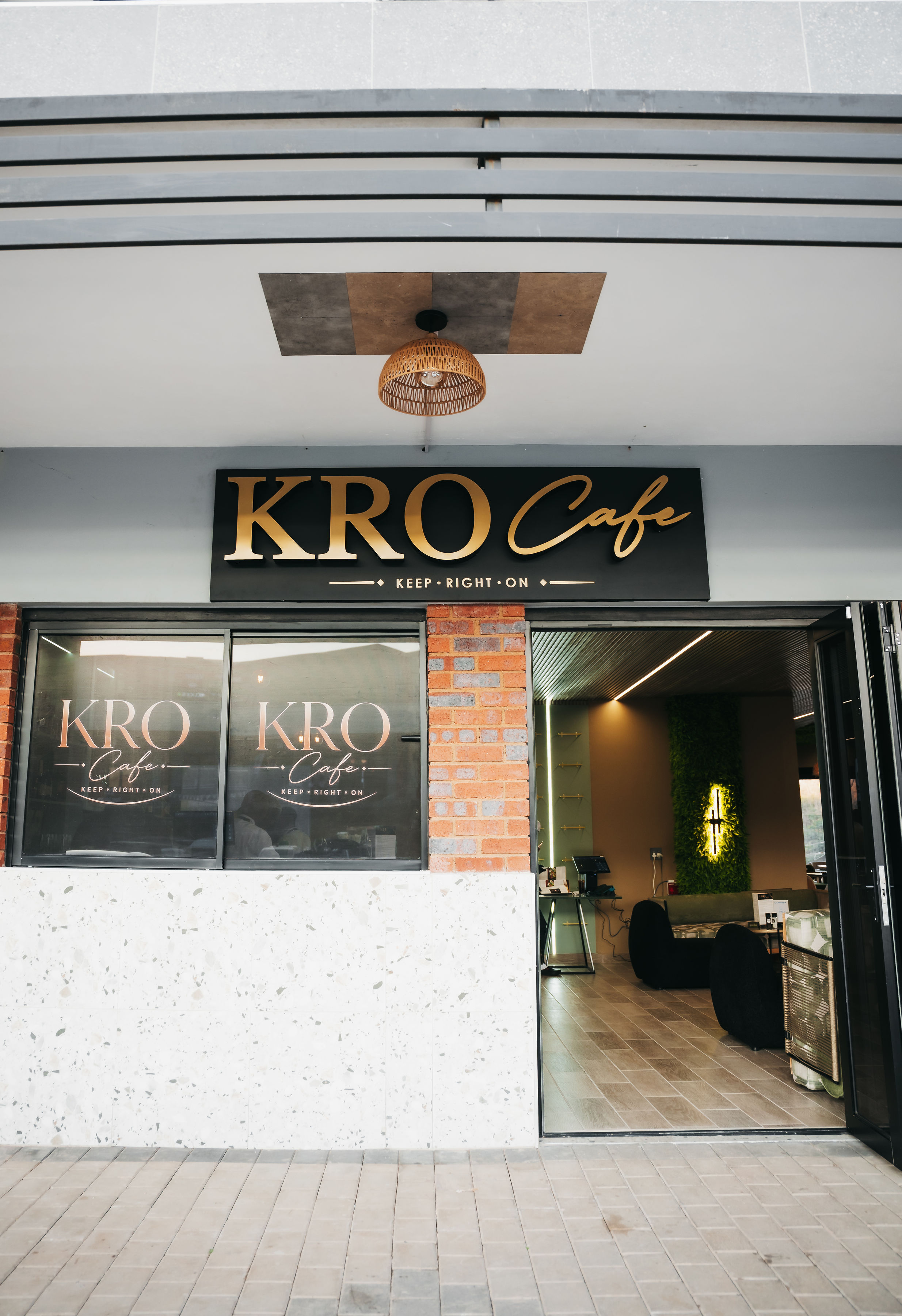 Entrance to KRO Café in Mogale City